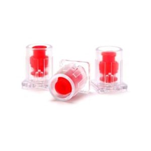 TrueCare Biomedix TCBTECR-25 - Tamper Evident Syringe Caps, Red, Sterile, 400 Per/CS
