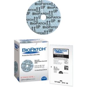 Ethicon 4150 - BioPatch Protective Disk with CHG 1' 4mm 10/BX, 4 BX/CS