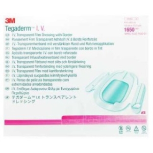 3M 1650 - DRESSING, IV, TEGADERM, SECURAL, 4"X6 18", 100 EA/CS, 4 BX/CS