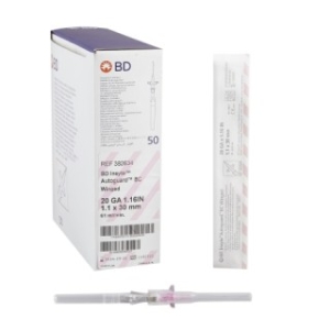 BD 382634 - CATHETER, IV INS AUTOGRD BC WNG PNK 20GX1.16", 200 PER/CS