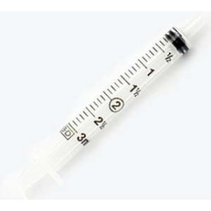BD 309656 - Syringe 3cc LL Slip Tip w/o Needle Shelf Pack 200/Bx, 4 BX/CA