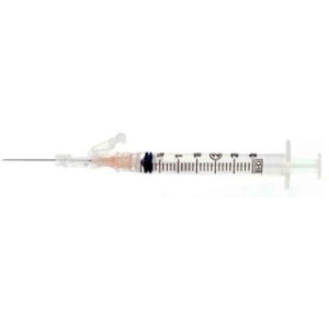BD 305904 - Safetyglide Syringe 3cc 25x5/8" 50/BX, 8 BX/CS