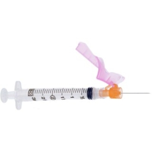BD 305781 - Eclipse Syringe w/Needle 3cc 25gX5/8" 50/BX, 6 BX/CS