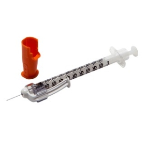 BD 305932 - SafetyGlide Insulin Syr 1/2cc 29x1/2 100/BX, 4 BX/CS