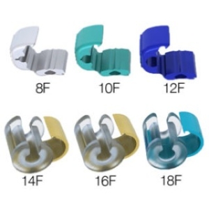 Applied Medical Technology 4-4610 - AMT Bridle Pro Nasal Tube Retaining System - 10F Bridle Pro Clip (Teal), 5/BX
